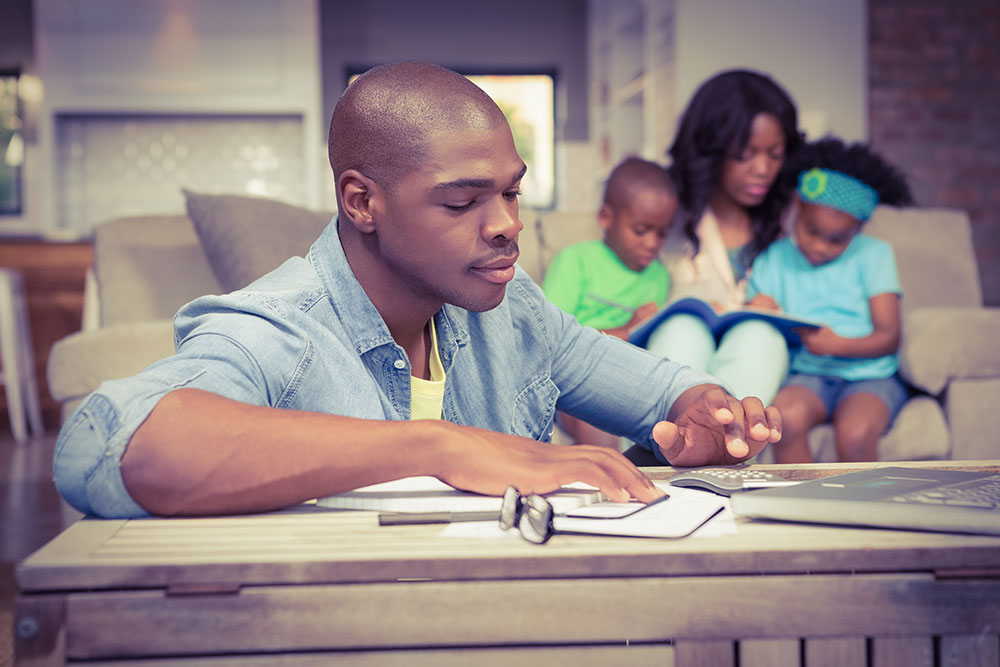 a consumer preparing the information before he rents