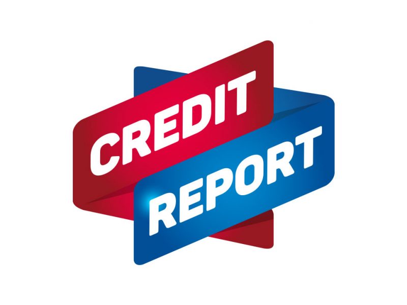 a picture of credit report sign