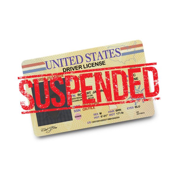 a picture of a suspended drivers license