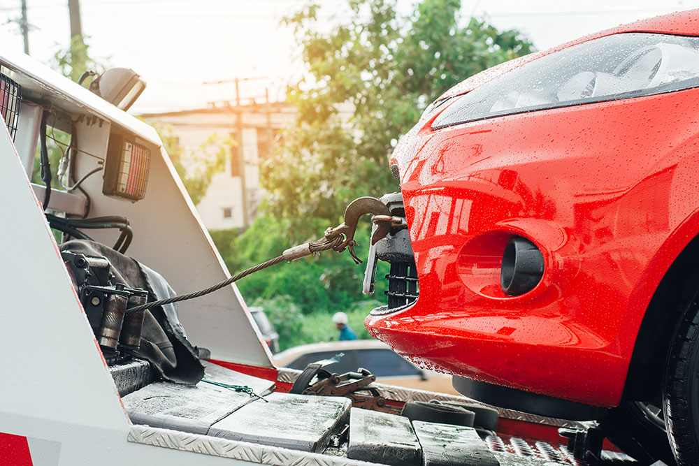 a consumers car is being repossessed by the dealer