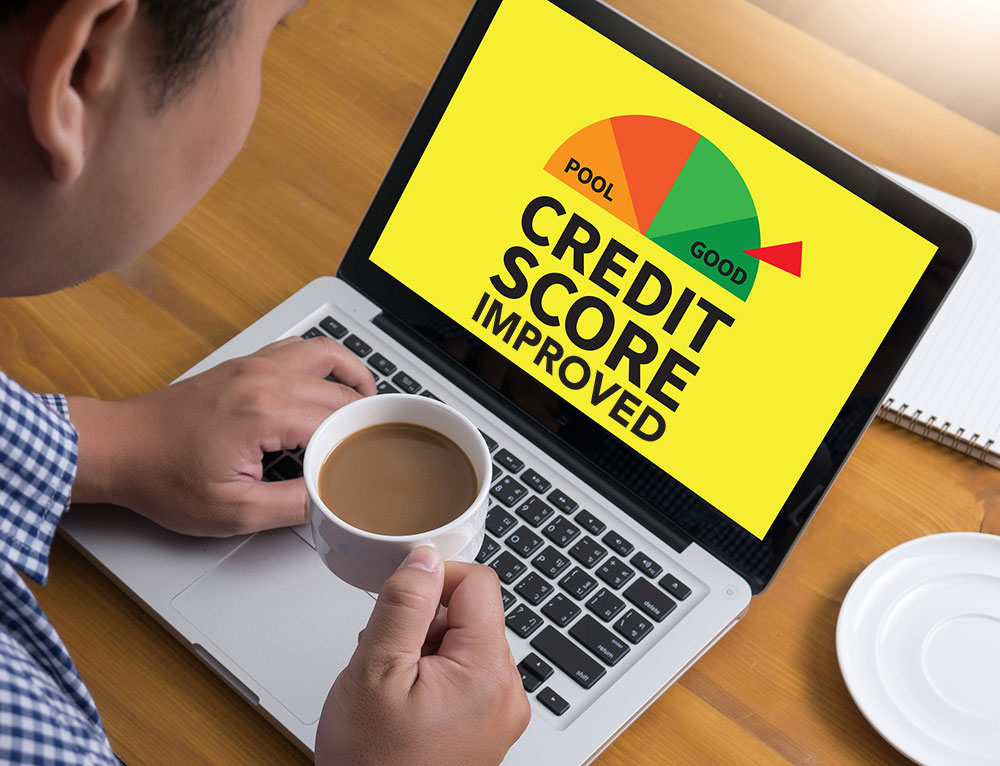 a consumer is trying to check how to improve his credit score