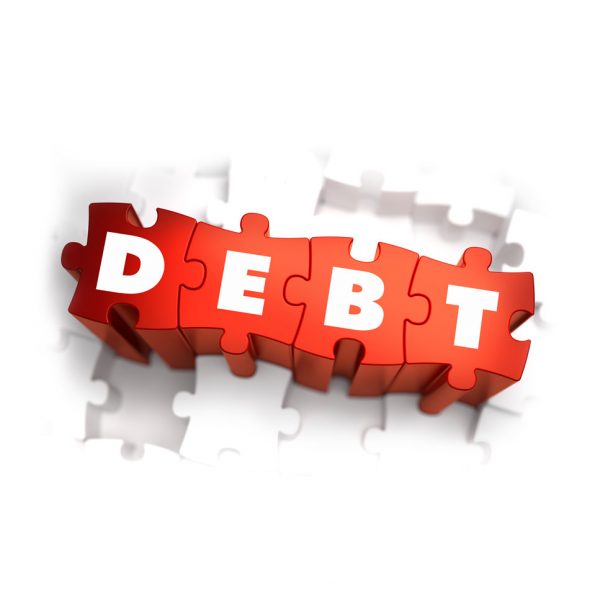 a picture of a debt puzzle