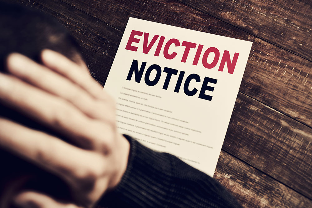 a consumer just got an eviction notice from landlord