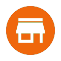 Orange Shop Icon