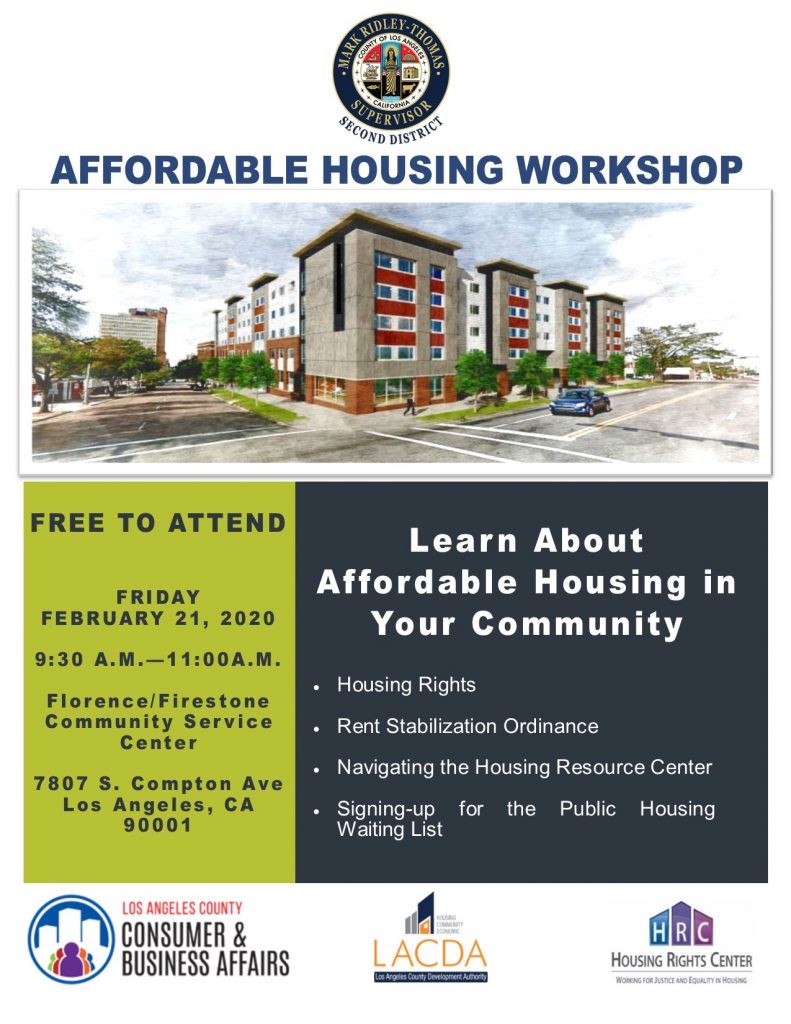 AFFORDABLE HOUSING Consumer & Business
