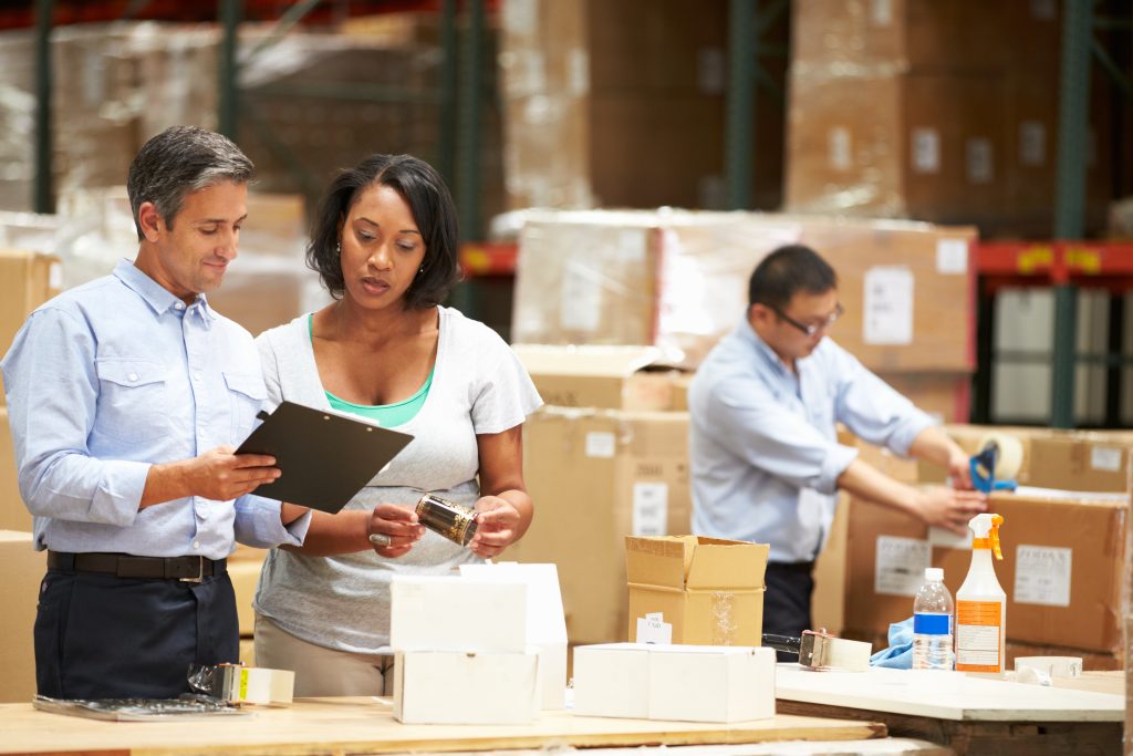 Business workers making plans