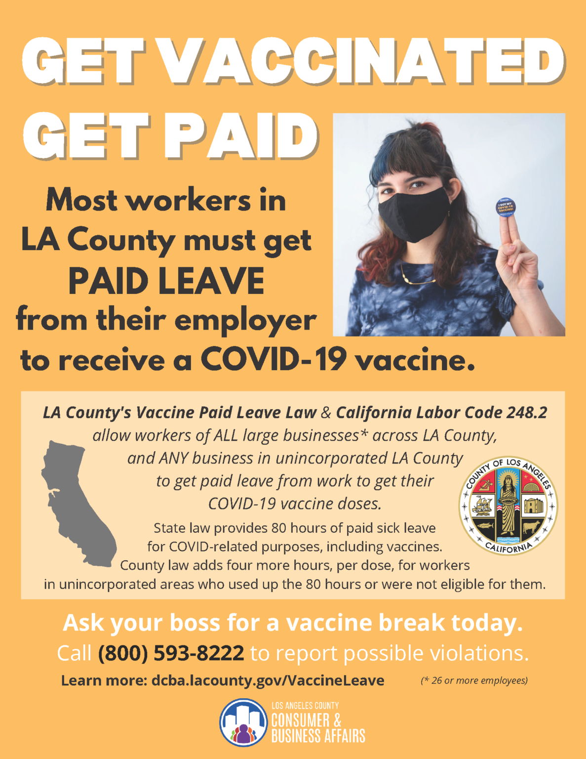 COVID 19 Vaccine Paid Leave Consumer Business
