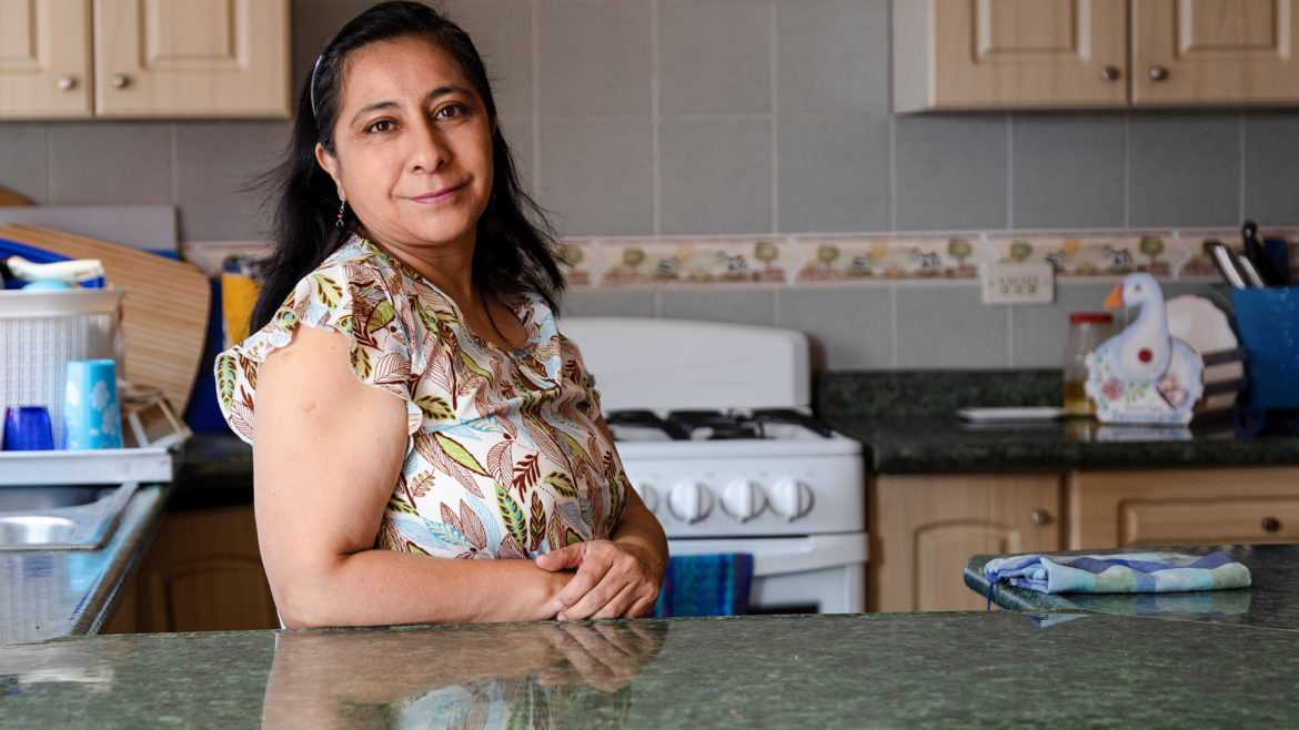 woman standing in the kitchen
