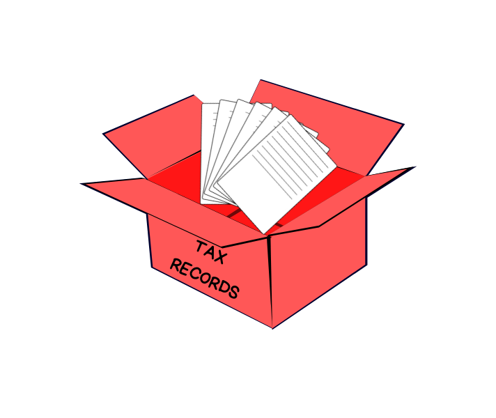 Box of Tax Records