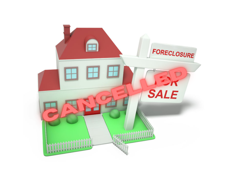 Foreclosure cancelled