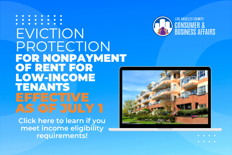 Eviction Protection for nonpayment of rent for low-income tenants effective as of July 1, 2022