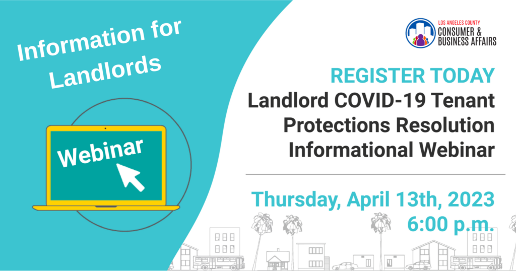 Webinar for landlords April 13, 2023, 6 p.m.