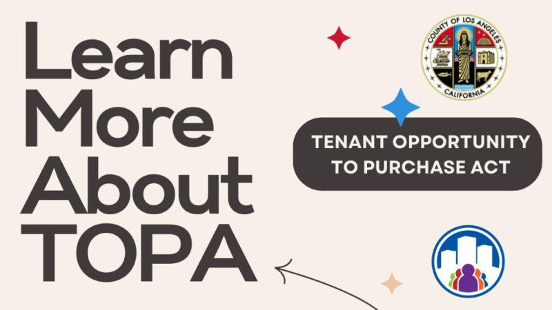 Learn more about TOPA: Tenant Opportunity to Purchase Act