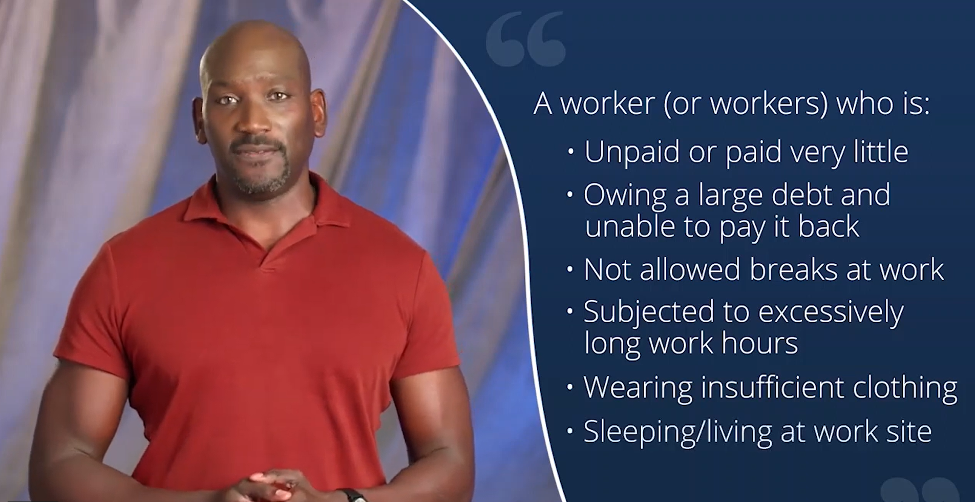 Screenshot human trafficking Human Trafficking Video Thumbnail