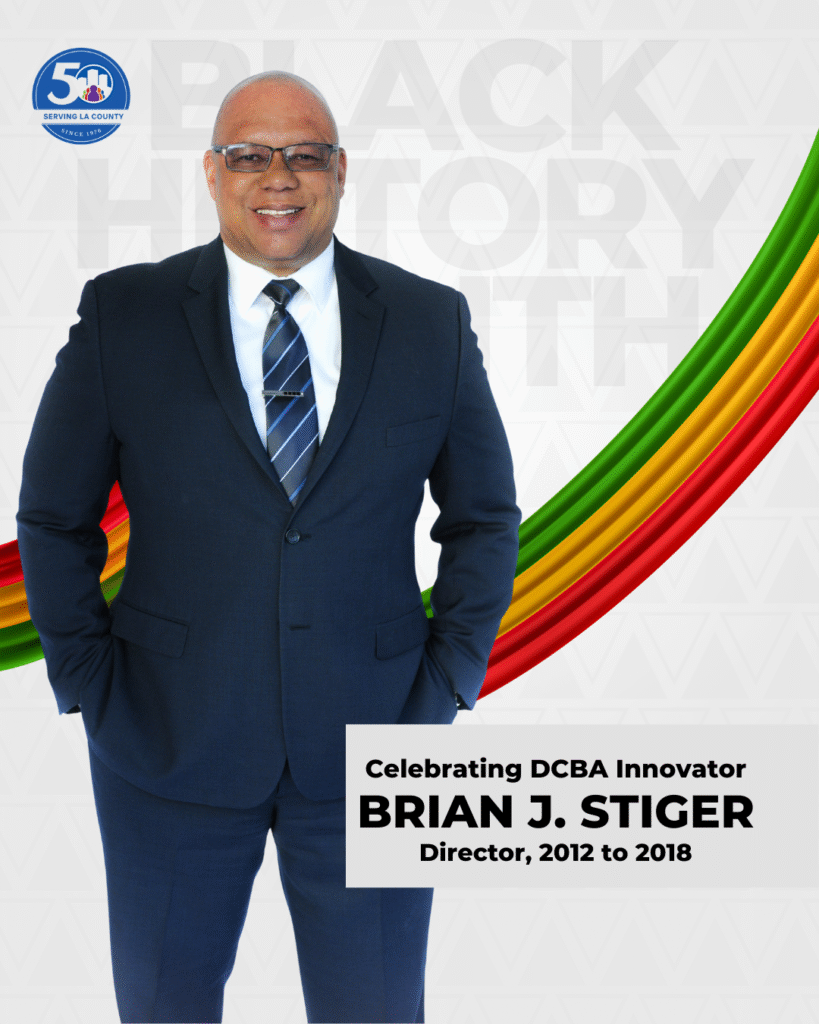 Celebrating DCBA Innovator Brian J. Stiger, DCBA Director from 2012 to 2018 in honor of Black History Month